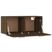 Thumbnail for Wandschrank Braun Eiche 80x35x36,5 cm Holzwerkstoff
