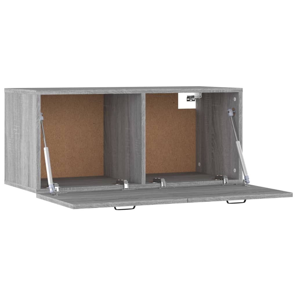 Wandschrank Grau Sonoma 80x35x36,5 cm Holzwerkstoff