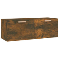 Thumbnail for Wandschrank Räuchereiche 100x36,5x35 cm Holzwerkstoff
