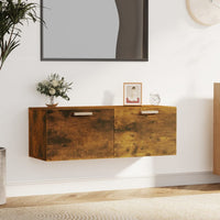 Thumbnail for Wandschrank Räuchereiche 100x36,5x35 cm Holzwerkstoff