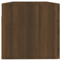 Thumbnail for Wandschrank Braun Eichen-Optik 100x36,5x35 cm Holzwerkstoff