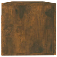 Thumbnail for Wandschrank Räuchereiche 100x36,5x35 cm Holzwerkstoff