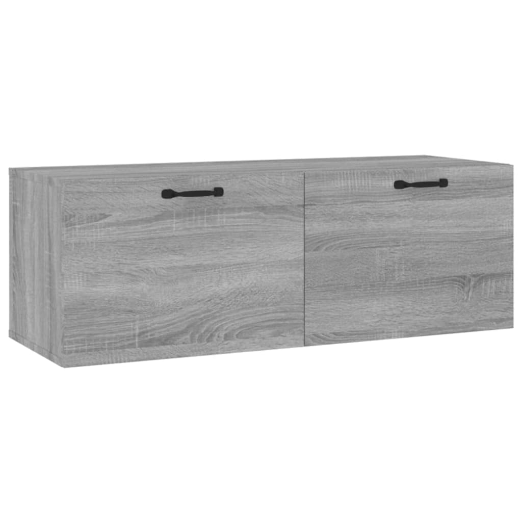 Wandschrank Grau Sonoma 100x36,5x35 cm Holzwerkstoff