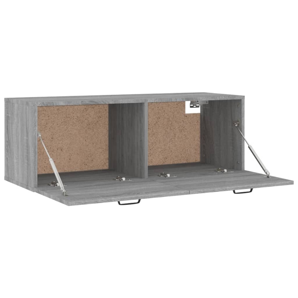 Wandschrank Grau Sonoma 100x36,5x35 cm Holzwerkstoff