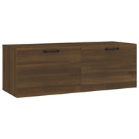 Thumbnail for Wandschrank Braun Eichen-Optik 100x36,5x35 cm Holzwerkstoff