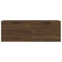 Thumbnail for Wandschrank Braun Eichen-Optik 100x36,5x35 cm Holzwerkstoff