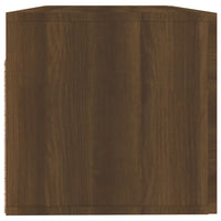 Thumbnail for Wandschrank Braun Eichen-Optik 100x36,5x35 cm Holzwerkstoff