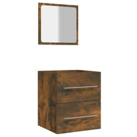 Thumbnail for Badschrank mit Spiegel Räuchereiche 41x38,5x48 cm