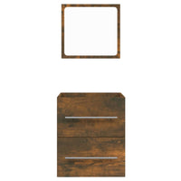 Thumbnail for Badschrank mit Spiegel Räuchereiche 41x38,5x48 cm