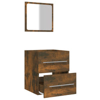 Thumbnail for Badschrank mit Spiegel Räuchereiche 41x38,5x48 cm