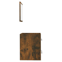 Thumbnail for Badschrank mit Spiegel Räuchereiche 41x38,5x48 cm