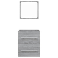 Thumbnail for Badschrank mit Spiegel Grau Sonoma 41x38,5x48 cm
