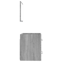 Thumbnail for Badschrank mit Spiegel Grau Sonoma 41x38,5x48 cm