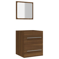Thumbnail for Badschrank mit Spiegel Braun Eichen-Optik 41x38,5x48 cm