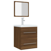 Thumbnail for Badschrank mit Spiegel Braun Eichen-Optik 41x38,5x48 cm