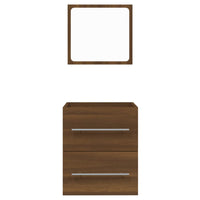 Thumbnail for Badschrank mit Spiegel Braun Eichen-Optik 41x38,5x48 cm