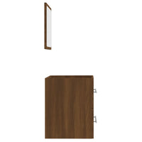 Thumbnail for Badschrank mit Spiegel Braun Eichen-Optik 41x38,5x48 cm