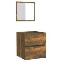 Thumbnail for Badschrank mit Spiegel Räuchereiche Holzwerkstoff