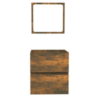 Thumbnail for Badschrank mit Spiegel Räuchereiche Holzwerkstoff