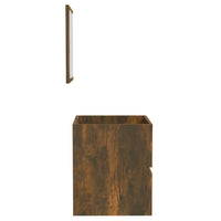 Thumbnail for Badschrank mit Spiegel Räuchereiche Holzwerkstoff