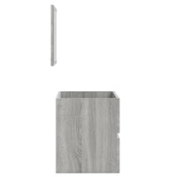 Thumbnail for Badschrank mit Spiegel Grau Sonoma Holzwerkstoff