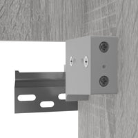 Thumbnail for Badschrank mit Spiegel Grau Sonoma Holzwerkstoff