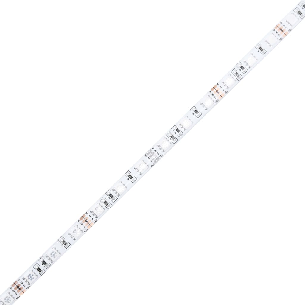 Schreibtisch mit LEDs Grau Sonoma 97x90x45 cm Holzwerkstoff