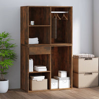 Thumbnail for Kleiderschrank Räuchereiche 80x40x65 cm Holzwerkstoff