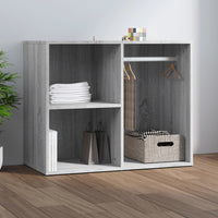 Thumbnail for Kleiderschrank Grau Sonoma 80x40x65 cm Holzwerkstoff