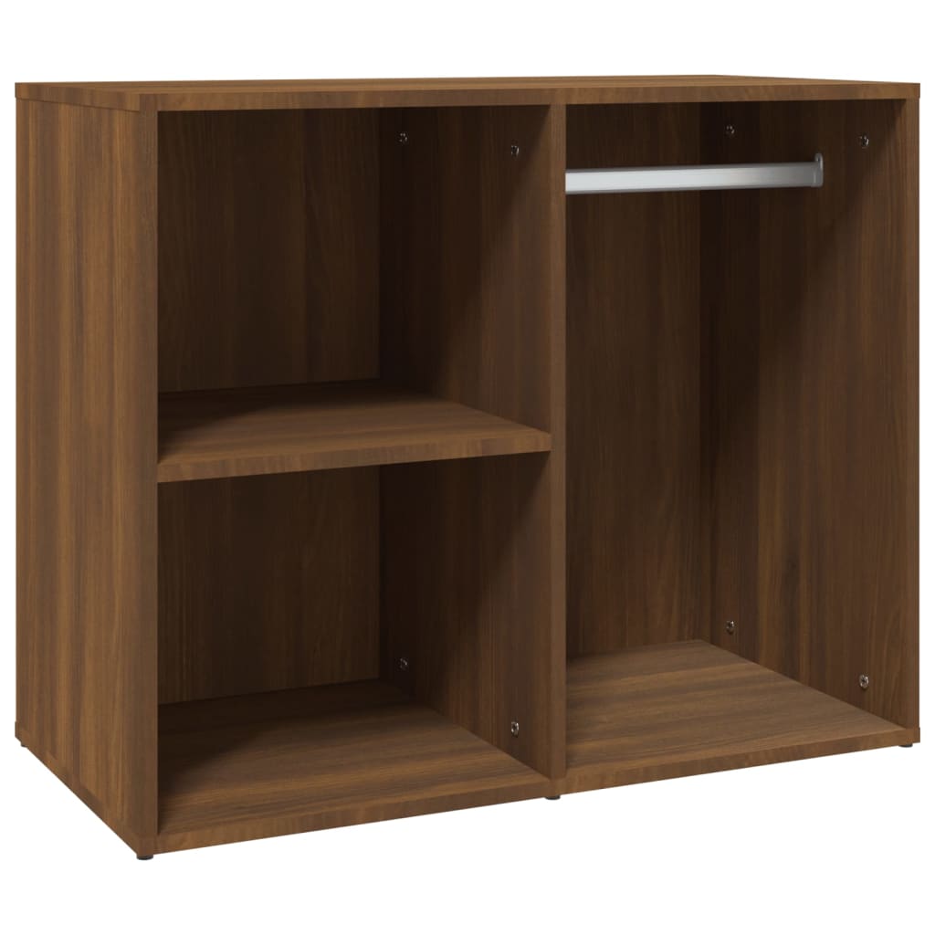 Kleiderschrank Braun Eichen-Optik 80x40x65 cm Holzwerkstoff