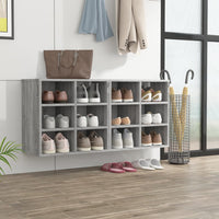 Thumbnail for Schuhregale 2 Stk. Grau Sonoma 52,5x30x50 cm