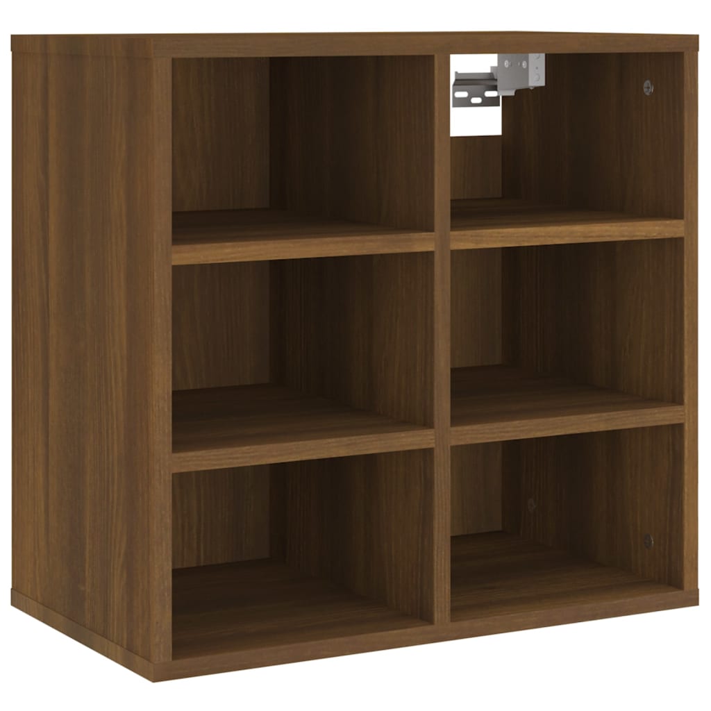Schuhregal Braun Eichen-Optik 52,5x30x50 cm