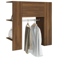 Thumbnail for Flurschrank Braun Eichen-Optik 97,5x37x99 cm Holzwerkstoff