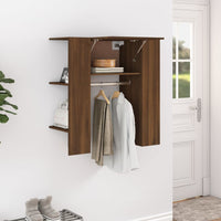Thumbnail for Flurschrank Braun Eichen-Optik 97,5x37x99 cm Holzwerkstoff