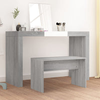Thumbnail for Schminkhocker Grau Sonoma 70x35x45 cm Holzwerkstoff