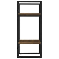 Thumbnail for Bücherregal 2 Fächer Braun Eiche-Optik 40x30x70cm Holzwerkstoff
