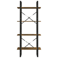 Thumbnail for Bücherregal 4 Fächer Räuchereiche 60x30x140 cm Holzwerkstoff
