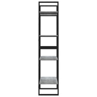 Thumbnail for Bücherregal 4 Fächer Grau Sonoma 60x30x140 cm Holzwerkstoff