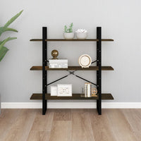 Thumbnail for Bücherregal Räuchereiche 100x30x105 cm Holzwerkstoff