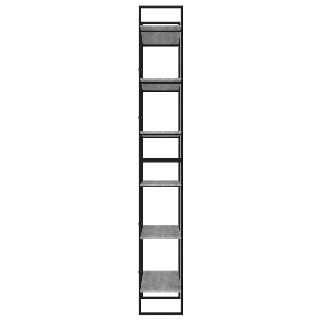 Hochschrank Grau Sonoma 100x30x210 cm Holzwerkstoff