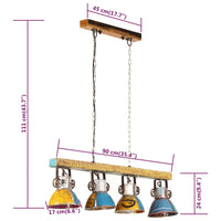 Thumbnail for Deckenleuchte Industrie-Stil 25 W Mehrfarbig 111 cm E27