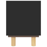 Thumbnail for TV-Schrank Schwarz 80x30x40 cm Massivholz Kiefer Natur-Rattan