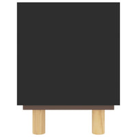 Thumbnail for TV-Schrank Schwarz 105x30x40 cm Massivholz Kiefer Natur-Rattan