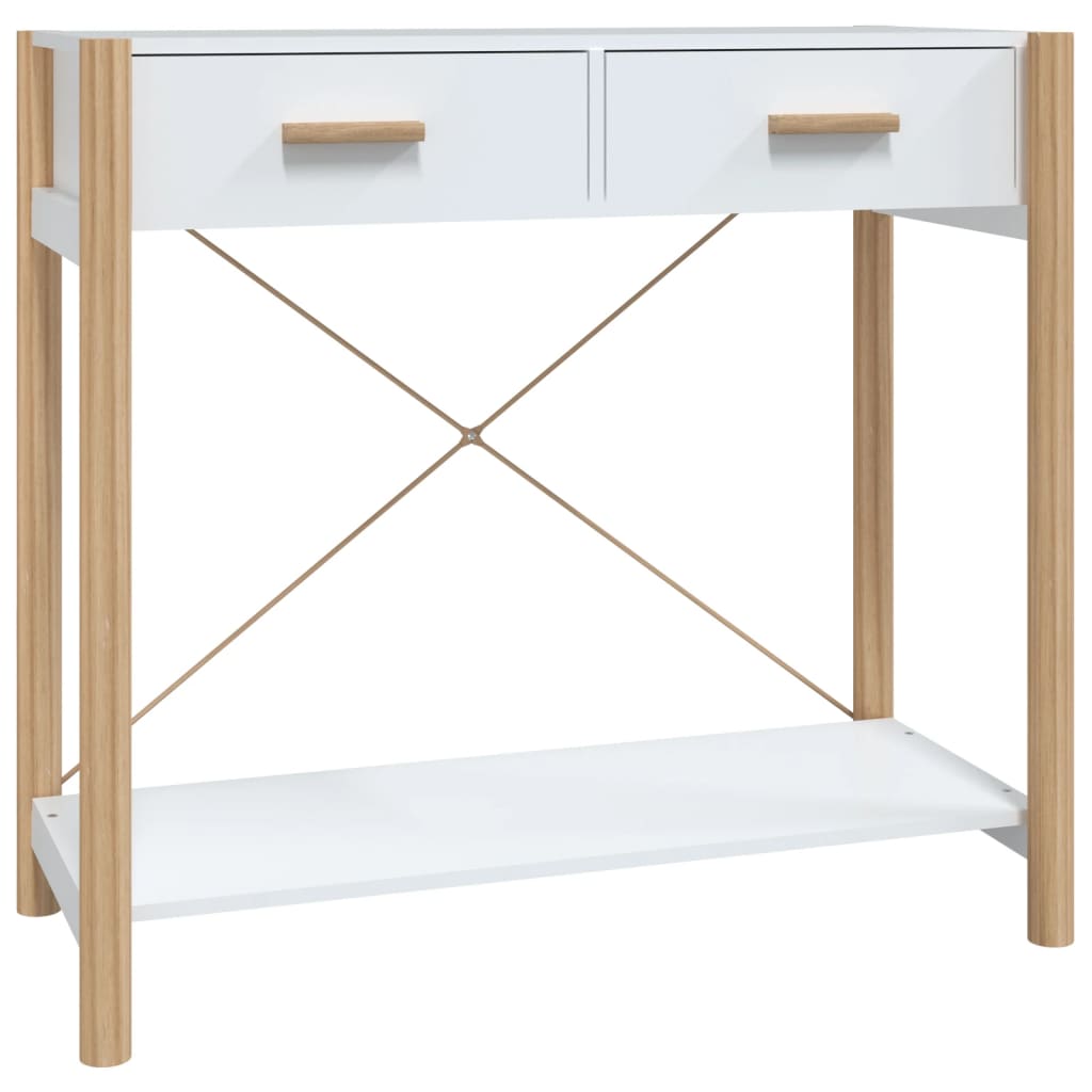 Konsolentisch Weiß 82x38x75 cm Holzwerkstoff