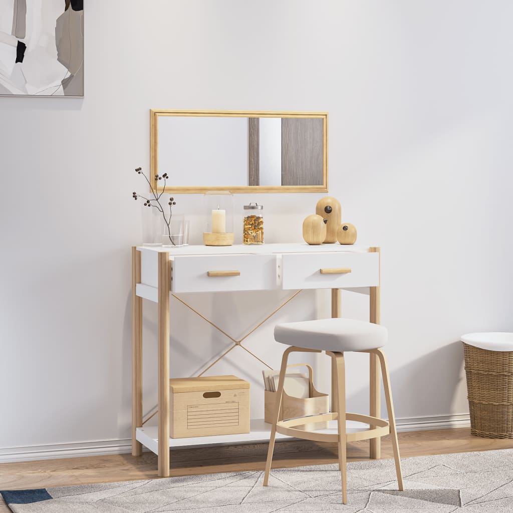 Konsolentisch Weiß 82x38x75 cm Holzwerkstoff