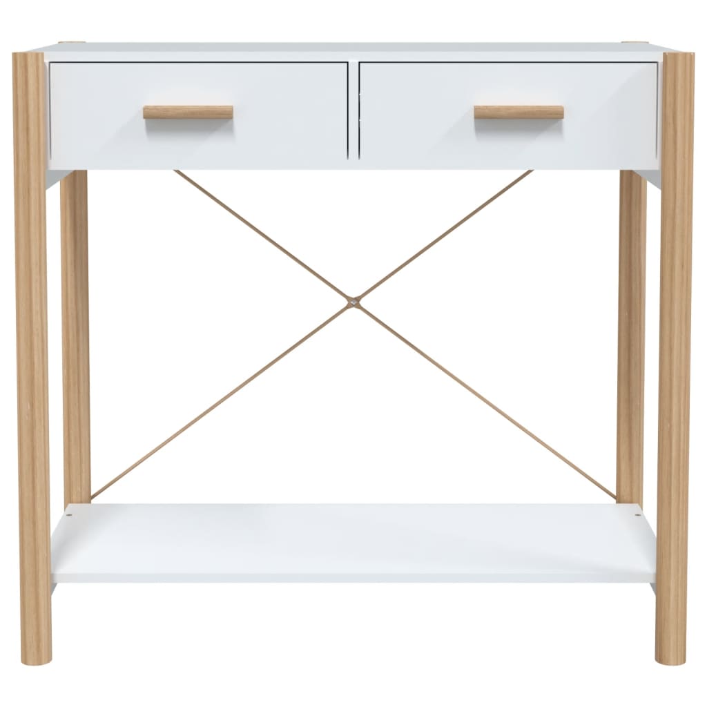 Konsolentisch Weiß 82x38x75 cm Holzwerkstoff