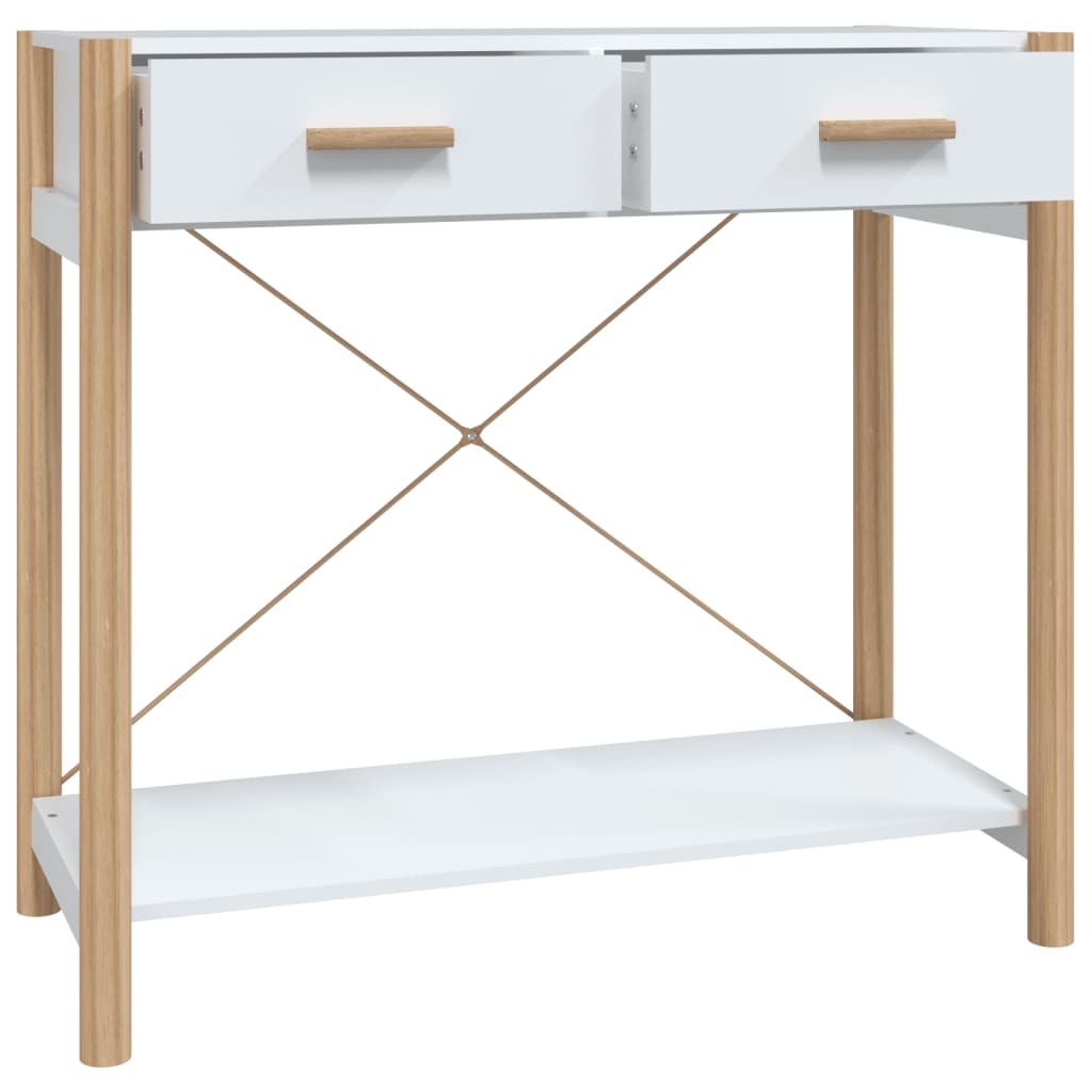 Konsolentisch Weiß 82x38x75 cm Holzwerkstoff