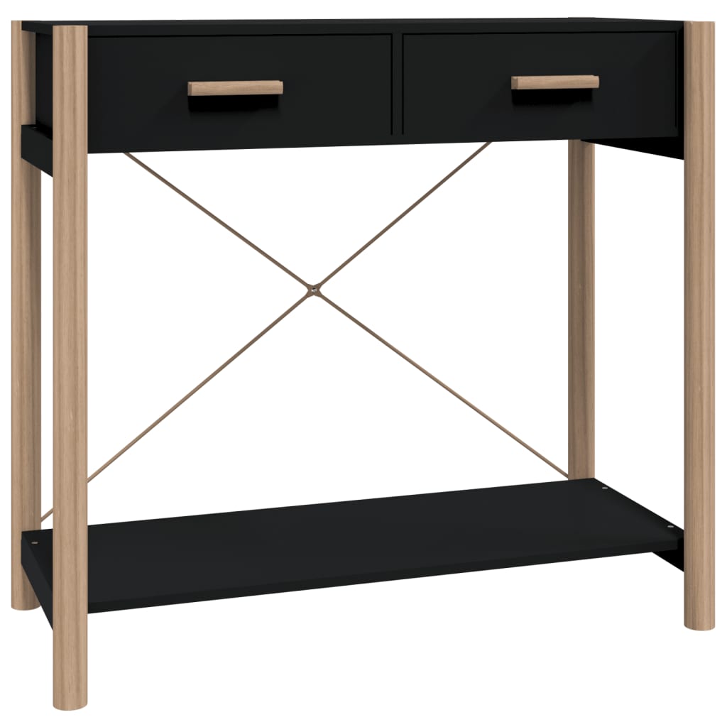 Konsolentisch Schwarz 82x38x75 cm Holzwerkstoff