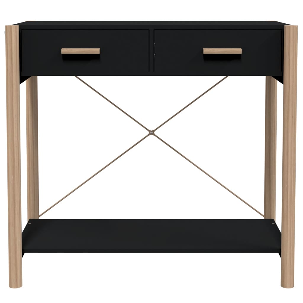 Konsolentisch Schwarz 82x38x75 cm Holzwerkstoff