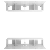 Thumbnail for TV-Schränke 4 Stk. Hochglanz-Weiß 80x30x30 cm Holzwerkstoff